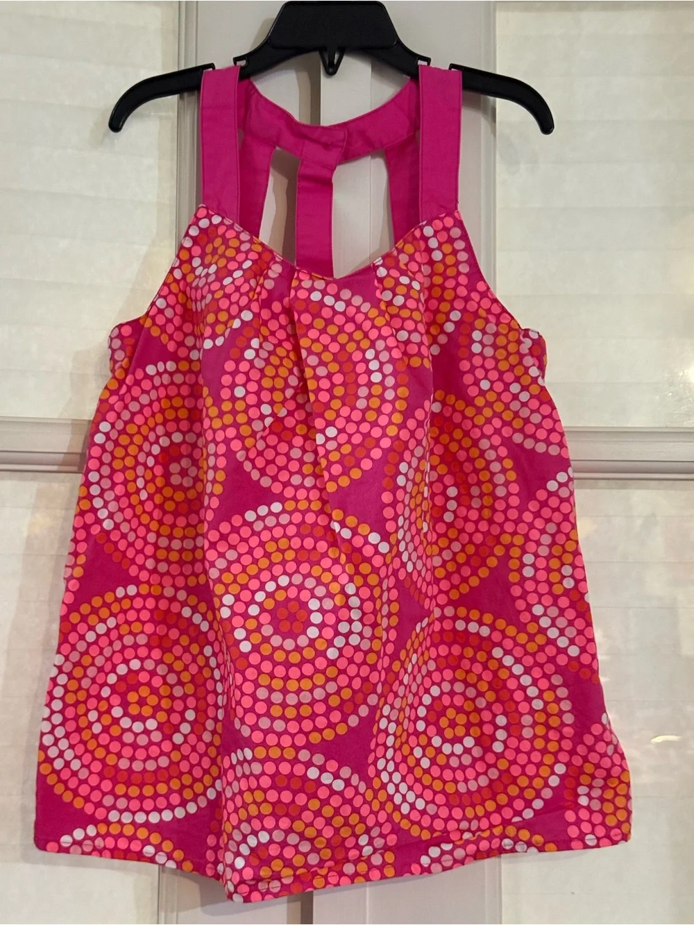 Gymboree Hot Pink Polka Spiral Tank Top